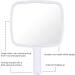 TRIXES Professional Hand Mirror for Hairdressing and Beauty - White Wide Angle 20 x 17.5cm - Buy Online on SooperMarket.com