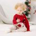 Christmas Reindeer Baby Romper | Winter Knit Long Sleeve Outfit - Newborn 3-6 Months - Buy Online on SooperMarket.com
