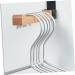 KOMBIUDA Door Hook Multi-Function Clothes Hook Over Door Towel Hook Towel Hangers Wall Coat Hanger Black Iron 17.5X16CM Black - Buy Online on SooperMarket.com