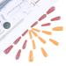 Brishow Long Coffin Fake Nails - Orange Acrylic Ballerina Stick-On Nails | 24PCs for Women & Girls - International Shipping - Buy Online on SooperMarket.com