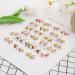 24 Pairs Mixed Color Clip-on Earrings Set - Animals, Heart, Flowers, Mushroom Design for Ladies - Painless Non-perforated Earrings - Buy Online on SooperMarket.com