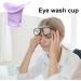 Eyewash Cups | Silicone Eye Washer Portable Cleaning Cup Soft Eye Cleaning Cup Eye Bath for Elderly Women Men Children Eye Cleansing Puchen Purple - Buy Online on SooperMarket.com
