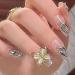 Manicure jewelry luxury wearable cat's eye butterfly alloy zircon explosions nail diamond nail ornament (Color : 2 Size : 10 pieces) 10 pieces 2 - Buy Online on SooperMarket.com