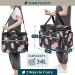 Pavilia Knitting Bag Yarn Storage Tote - Crochet Organizer with Dividers for Knitting Accessories, Yarn, Needles, Hooks - Soft Rose - Buy Online on SooperMarket.com