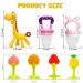 HONGTEYA Teething Toys for Babies 0-12 Months - 6 Pack BPA Free Silicone Teethers and Fruit Feeders Set (Pink) - Buy Online on SooperMarket.com