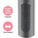 Portable Rechargeable Electric Nail File Kit | 12 Bits, 6 Speeds | Professional Nail Drill for Acrylic & Gel Nails | Dark Gray | Great Gift for Women - Buy Online on SooperMarket.com