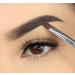 Duo Eyebrow Brush & Spoolie by Impora London. Flat Angled Brush Perfect for Lining / Shaping Brows. Use with Gel Cream or Powder Colours. Spoolie for Brows or Lashes. - Buy Online on SooperMarket.com
