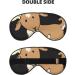 SSIMOO Brown Goat Soft Sleep Eye Mask - Breathable Eye Patch for Women | Ideal for Travel & Relaxation - Buy Online on SooperMarket.com