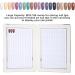 Nail Display Chart 160 Slots Nail Gel Polish Organizer Color Card Nail Polish Color Display Chart Book Nail Swatch Book Nail Art Practice Card(White) - Buy Online on SooperMarket.com