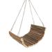 Rabbit wood swing playing multifunctional wooden hamster swing hammock natural cute resting platform large space for racing mice sparrows for hamsters (15 * 35 cm) 15 * 35 cm