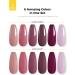 Burano Poly Extension Gel Nail Kit - 6 Color Builder Set for Nails - DIY Starter Kit for Beginners & Professionals - Skin Nude Shade - Buy Online on SooperMarket.com