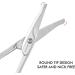 Jarvistar Premium Rounded Bent Nasal Scissors - Stainless Steel Facial & Nail Scissors for Men - 9.5 cm Ear & Hair Scissors - Bartscher Quality - Buy Online on SooperMarket.com