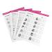 Nail Art Practice Book Beginner Manicure Training Drawing Cards Easy to Clean 12 Sheets