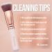 Flat Top Kabuki Foundation Brush | Premium Makeup Face Brush for Liquid, Cream, Powder | Blending, Buffing, Stippling | Pro Quality Synthetic Dense Bristles - Rose - Buy Online on SooperMarket.com