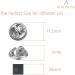 BEADNOVA Butterfly Clutch Metal Pin Backs - 50pcs Silver Lapel Pin Backings - Buy Online on SooperMarket.com