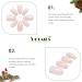 Vatocu Christmas Short Red Press on False Nails with Snowflake and Elk Design - 24pcs for Women and Girls - Buy Online on SooperMarket.com