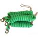 Set of 3 Green 9-Foot Nylon Lead Ropes with Leather Popper - Buy Online on SooperMarket.com