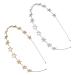 Star Rhinestone Headband Set for Women and Girls | Pearl and Crystal Wedding Headpiece | Shiny Metal Hairband (Gold/Silver) - Buy Online on SooperMarket.com