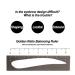 Buy Eyebrow Lineal Stencil | Three-Point Positioning Tool for Perfect Eyebrows | Semi-Permanent Makeup Accessories - Buy Online on SooperMarket.com