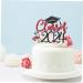 Warmhm 10 Sets Cake Insert Decor Party Supplies Graduation Cake Toppers Graduation Cupcake Topper Cake Picks Grad Cupcake Toppers European and American Plug-in Red Paper Redx2pcs 16.00X13.00X0.10CMx2pcs - Buy Online on SooperMarket.com