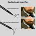 Real Beard Pen - Natural Waterproof Beard Filler & Color Pencil | Long-Lasting Sweatproof Brush for Beard & Eyebrow Definition - Black - Buy Online on SooperMarket.com