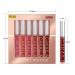 6Pcs Dark Red Matte Liquid Lipstick Set | 24-Hour Long-Lasting Waterproof Lip Stain Makeup | Velvety High Pigmented Nude Lip Gloss Kit for Women - Buy Online on SooperMarket.com