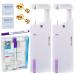 Firstomato 2PCS Disposable Ear Piercing Kit Ear Piercing Gun Self Use Ear Piercings Kit Cartilage Piercing Gun with Hypoallergenic Earrings(3mm,24kt Gold) 3mm CZ,24Kt Gold