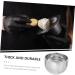 NOLITOY Stainless Steel Shaving Cream Foaming Bowl | Men's Double-Wall Shaving Mug & Accessories for Smooth Shave - Buy Online on SooperMarket.com