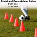 DUNCHATY 40 PCS 7 Inch Plastic Soccer Cones for Agility Training - 4 Colors 40Pack Sports Cones - Buy Online on SooperMarket.com