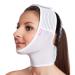 LIPOELASTIC- FM extra- Post Surgical Chin and Neck Lifting Compression Mask for Women and Men with Velcro fastener Jowl Tightening (Large)