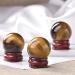 1PC Natural Rose Quartz Citrine Ball 30mm Stone Raw Crystals Gemstone Decoration Home Decor Raw Reiki DIY Gifts Great Choice for Home Decoration kaixun (Color : Tigers Eye)
