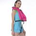 SOLY Inflatable Snorkel Vest Adult | Adjustable Light Snorkeling Jacket for Diving & Water Sports Safety - Pink Kid Size - Buy Online on SooperMarket.com
