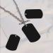 KSvaye 25-Pack Aluminum Dog Pendant Blanks - Engravable Keychain Blanks for Handicrafts (3x5 cm) - Black with Hole - Buy Online on SooperMarket.com