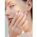 24 Piece Pink Comic Long Press on Nails for Women - French Acrylic False Nails with Cartoon Design - Includes Adhesive Tabs for Easy Manicure Decoration - Buy Online on SooperMarket.com