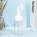 Portable Mousse Foaming Empty Bottle Refillable Travel Dispenser Container for Home Gift(100ML brush head white and transparent) - Buy Online on SooperMarket.com