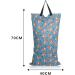 Wet Bag Waterproof Large Double Zipper Reusable Wet Bag for Baby Diaper Gym Beach Pool - Fox Design | 40x70cm - Buy Online on SooperMarket.com