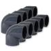 Paradies Pool GmbH PVC fitting angle 90 50mm with adhesive sleeves quality from Europe quantity: 9 pieces