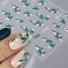 5D Embossed Spring Pink Magnolia Nail Art Stickers - Self Adhesive Floral Decals for Women Manicure - Buy Online on SooperMarket.com