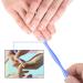 3-Piece V-Shaped Cuticle Trimmer & Pusher Set for Nail Care - Blue - Buy Online on SooperMarket.com