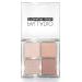 Palladio Eyeshadow Quad - Velvety Matte and Metallic Shades, Creamy Formula, Talc-Free - Ballerina Palette - Buy Online on SooperMarket.com
