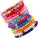 ABOOFAN 24 Pcs Clay Bracelet Bohemia Bracelets Stackable Bracelet Bracelets Aesthetic Elastic Bracelet Summer Beach Bracelets Summer Beach Jewelry Wafer Decorate Miss Polymer Clay - Buy Online on SooperMarket.com