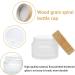 Meiyiday 6-Piece Glass Treats Set with Bamboo Lid - 30ml Clear Glass Containers for Creams Mini Candles Cosmetics & Essential Oils - Buy Online on SooperMarket.com