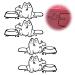 NyxSeat 4 Car Stickers Including 2 Pattern Directions Funny Car Stickers Cat Stickers Car Stickers Fit for Cars