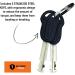 Kryptonite Keeper Mini-6 Bicycle Lock - Compact & Secure 8.3x15.2cm Black | International Shipping Available - Buy Online on SooperMarket.com