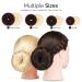 8pcs Hair Donut Bun Maker Set - FANDAMEI Dark Brown & Beige Bun Makers with Hair Elastic Bands and Pins - Buy Online on SooperMarket.com