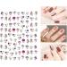 8 Sheets Abstract Face 3D Nail Art Stickers - Self-Adhesive Decals for DIY Manicure - Designer French Nail Stickers for Women and Girls - Buy Online on SooperMarket.com