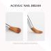 Aokitec #14 Kolinsky Sable Acrylic Nail Brush for Nails - Wood Nail Art Brush for Manicure - Acrylic Application Tool - Buy Online on SooperMarket.com