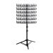 predolo Braiding Hair Rack Standing Standing Braid Rack 144 Pegs Double Sided Standing Hair Stand for Braiders Hairstylists black