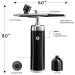 Handheld Airbrush Kit with Compressor - Cordless Mini Makeup Machine for Nail Art, Cake Decorating, Barber & Painting (Black) - Buy Online on SooperMarket.com