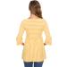 Love2Mi Women Maternity Blouse XL Yellow Stripe A Line Pregnancy Shirt with 3/4 Bell Sleeves - Buy Online on SooperMarket.com